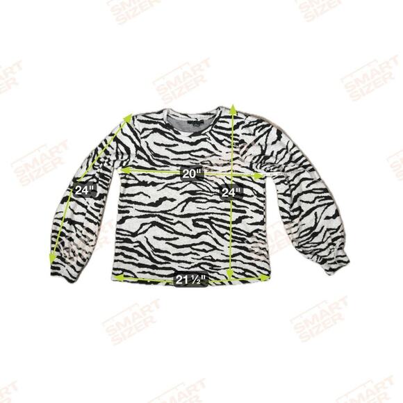 Social Standard By Sanctuary Sweater Woman's Medium Gray Black‎ Puff Sleeve - Picture 11 of 12